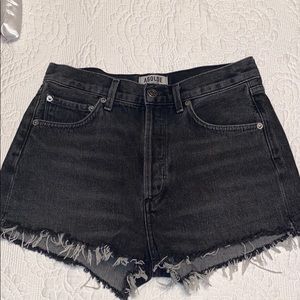 AGOLDE high rise jean shorts